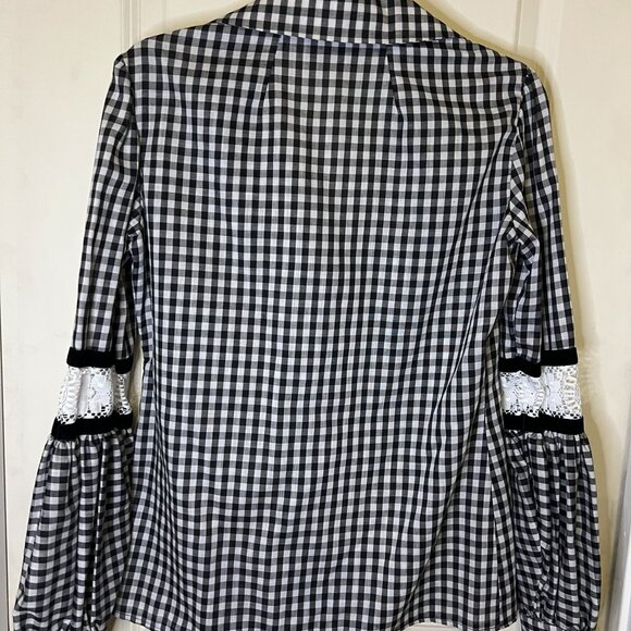 Vintage Victor Costa long-sleeved blouse, size 12 (runs small) - Picture 5 of 6